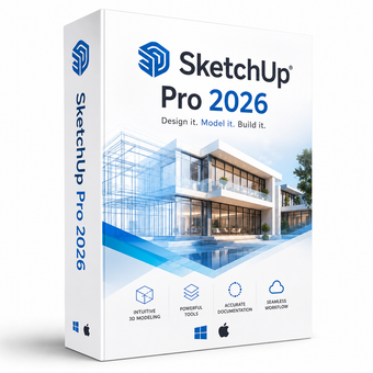 compare product SketchUp Pro 2026 Full Version Lifetime (Instant Download) MacOS and Windows